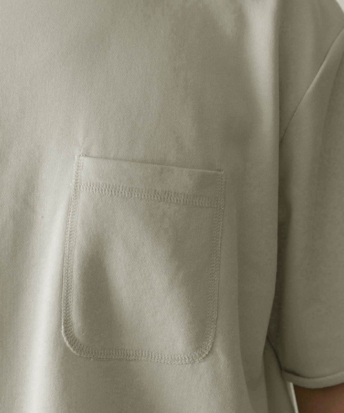 URBAN RESEARCH DOORS(アーバンリサーチドアーズ)の「ミニ裏毛アスレチックTシャツ(Tシャツ/カットソー・メンズ・ライトブルー/ネイビー/グレー/オフホワイト/イエロー・MEDIUM/LARGE/X-LARGE)」の11枚目の写真