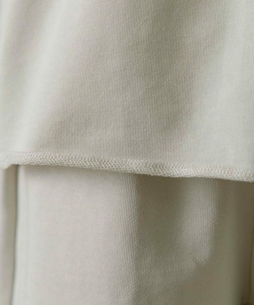 URBAN RESEARCH DOORS(アーバンリサーチドアーズ)の「ミニ裏毛アスレチックTシャツ(Tシャツ/カットソー・メンズ・ライトブルー/ネイビー/グレー/オフホワイト/イエロー・MEDIUM/LARGE/X-LARGE)」の12枚目の写真