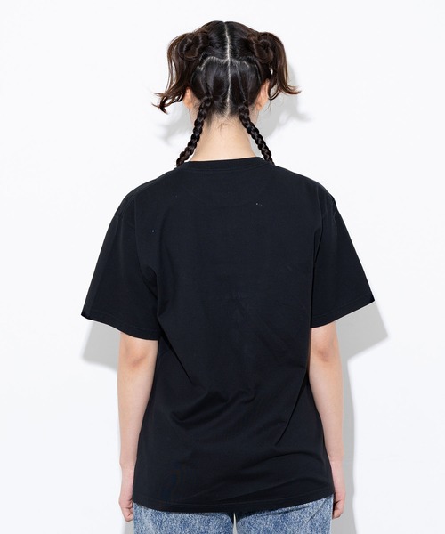 X-girl(エックスガール)の「FOUR LOGOS S/S TEE(Tシャツ/カットソー・レディース・ホワイト/ブラック・S/M/L/XL)」の5枚目の写真