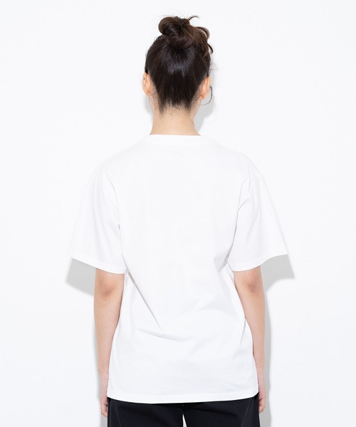 X-girl(エックスガール)の「FOUR LOGOS S/S TEE(Tシャツ/カットソー・レディース・ホワイト/ブラック・S/M/L/XL)」の14枚目の写真