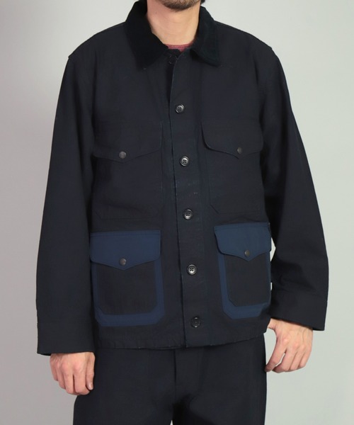 OMNIGOD（オムニゴッド）の「[OMNIGOD mens / オムニゴッド] インディゴダック ハンティングショートジャケット（その他アウター・メンズ・インディゴブルー・3/4/2）」の3枚目の写真