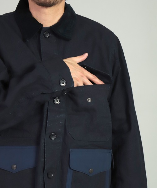 OMNIGOD（オムニゴッド）の「[OMNIGOD mens / オムニゴッド] インディゴダック ハンティングショートジャケット（その他アウター・メンズ・インディゴブルー・3/4/2）」の8枚目の写真