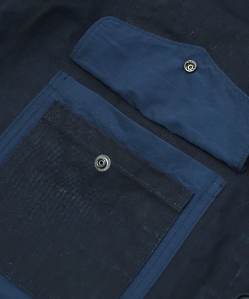OMNIGOD（オムニゴッド）の「[OMNIGOD mens / オムニゴッド] インディゴダック ハンティングショートジャケット（その他アウター・メンズ・インディゴブルー・3/4/2）」の21枚目の写真