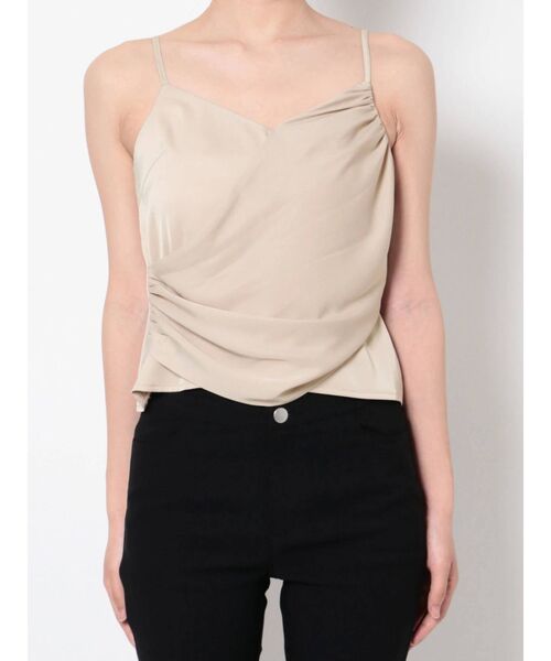 RESEXXY（リゼクシー）の「ギャザーデザインキャミソール（キャミソール・レディース・ブラック/ベージュ/イエロー・FREE）」の19枚目の写真