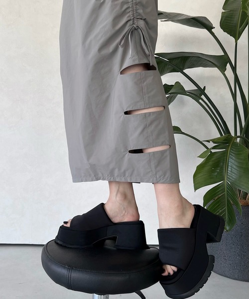 musubore（ムスボレ）の「シャーリングポストスカート（スカート