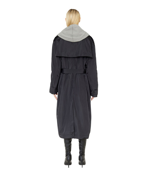 DIESEL（ディーゼル）の「レディース トレンチコート アウター（トレンチコート・レディース・ブラック・SMALL/MEDIUM/X-SMALL/XX-SMALL）」の2枚目の写真