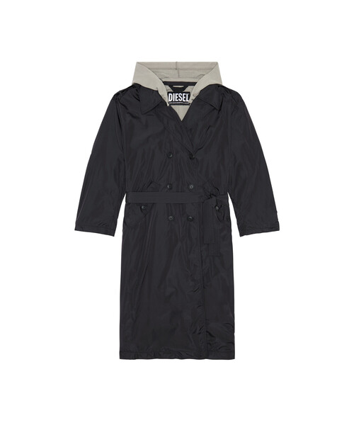 DIESEL（ディーゼル）の「レディース トレンチコート アウター（トレンチコート・レディース・ブラック・SMALL/MEDIUM/X-SMALL/XX-SMALL）」の4枚目の写真