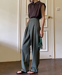 ツータックスラックスパンツ