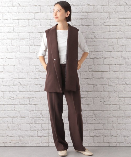 LEPSIM（レプシィム）の「ダブルボタンコクーンパンツ　299513（スラックス・レディース・ブラウン/グレイッシュベージュ/ネイビー・MEDIUM/LARGE）」の8枚目の写真