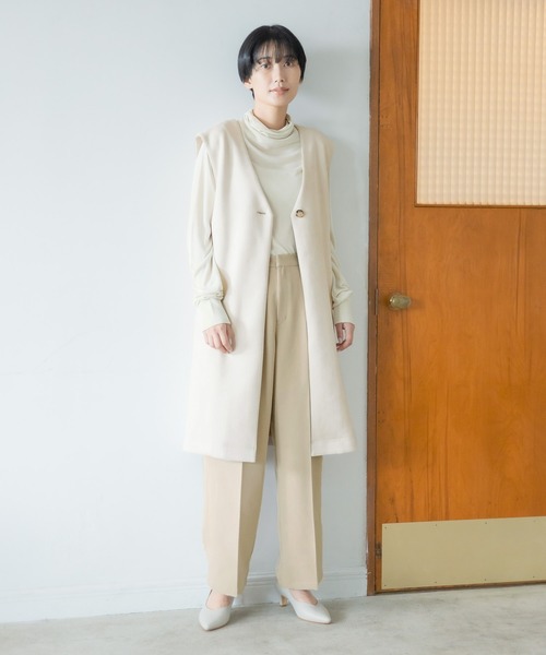 LEPSIM（レプシィム）の「ダブルボタンコクーンパンツ　299513（スラックス・レディース・ブラウン/グレイッシュベージュ/ネイビー・MEDIUM/LARGE）」の6枚目の写真