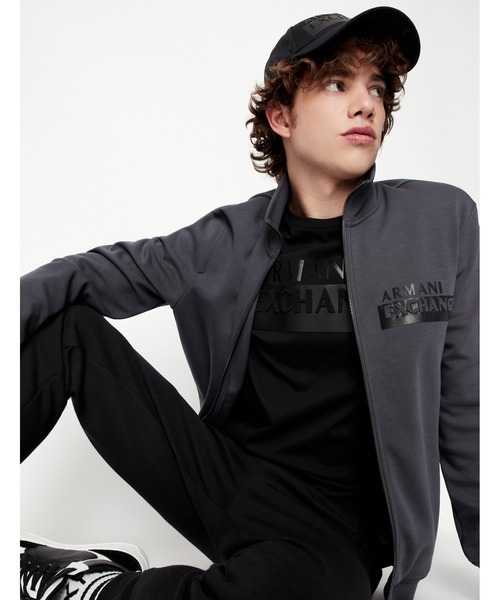 【A|X アルマーニ エクスチェンジ】ビッグAXロゴ　ジップアップスウェット ARMANI EXCHANGE（アルマーニエクスチェンジ）の「【A|X