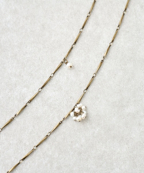 BEARDSLEY（ビアズリー）の「O粒々パールネックレス（ネックレス・レディース・ブロンズ・FREE）」の2枚目の写真