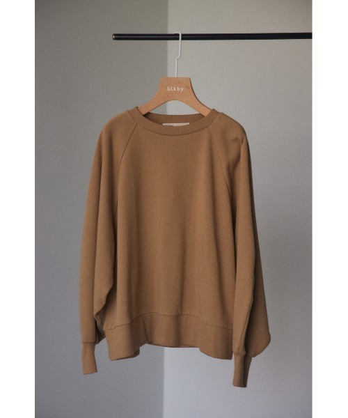 BLACK BY MOUSSY（ブラックバイマウジー）の「【WEB限定】volume sleeve sweat（ボリュームススリーブスウェット）（スウェット・レディース・ライトブラック/ベージュ/グリーン/パープル・FREE）」の3枚目の写真