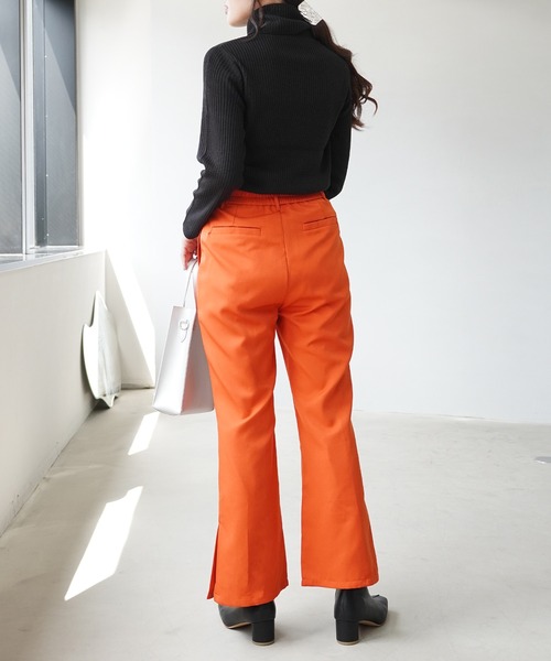 IAMUSE(アイアミューズ)の「タートルネックリブニットトップス S0581【IAMUSE】(ニット/セーター・レディース・オフホワイト/グレー/ベージュ/ブラック/モカ・L/M)」の16枚目の写真