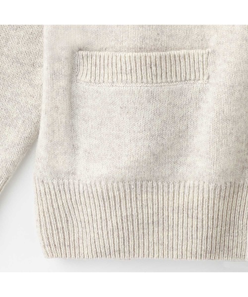 EASTBOY（イーストボーイ）の「カーディガン 7G ミルキーグレープ女神 ウール スクール ニット 制服 学生服 中学生 高校生（カーディガン/ボレロ・キッズ・パープル/ネイビー/オートミール/チャコール・11号/9号）」の9枚目の写真