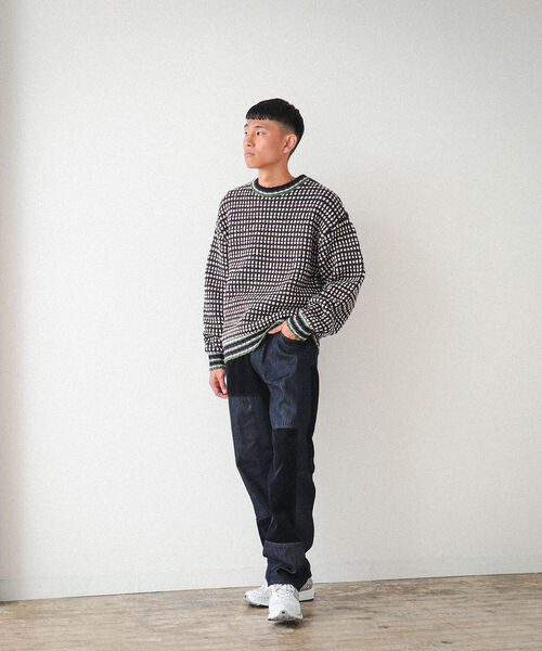 BEAMS（ビームス）の「BEAMS / クレイジー パンツ（デニムパンツ・メンズ・ブラック/インディゴブルー・M/S/XL/L）」の6枚目の写真