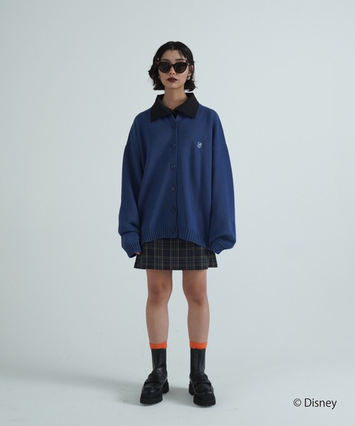 TINA:JOJUN(ティーナジョジュン)の「ディズニー/ユニセックス ニットカーディガン TINA:JOJUN(カーディガン/ボレロ・レディース・ブルー・M)」の7枚目の写真