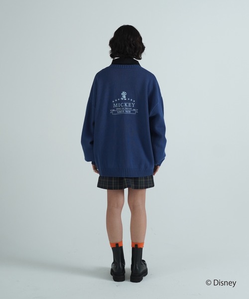 TINA:JOJUN(ティーナジョジュン)の「ディズニー/ユニセックス ニットカーディガン TINA:JOJUN(カーディガン/ボレロ・レディース・ブルー・M)」の5枚目の写真