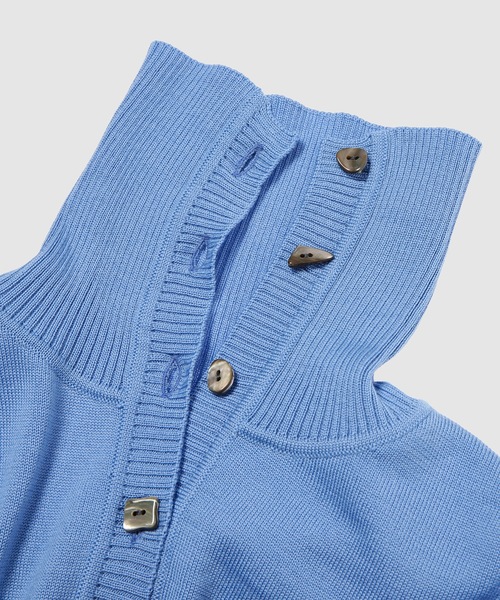 BELPER（ベルパー）の「WOOL KNIT TOP（ニット/セーター・レディース・ブルー/ブラウン・FREE）」の5枚目の写真