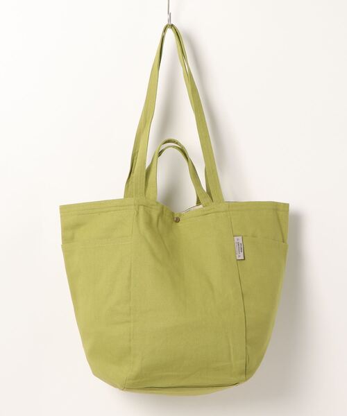 Samansa Mos2 blue（サマンサモスモスブルー）の「サイドポケットトートバッグ（ハンドバッグ・レディース・グレー/ミント/マスタード/チャコール/ブラック/ブラウン・ﾌﾘ-）」の5枚目の写真