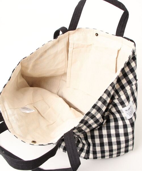 Samansa Mos2 blue（サマンサモスモスブルー）の「サイドポケットトートバッグ（ハンドバッグ・レディース・グレー/ミント/マスタード/チャコール/ブラック/ブラウン・ﾌﾘ-）」の9枚目の写真