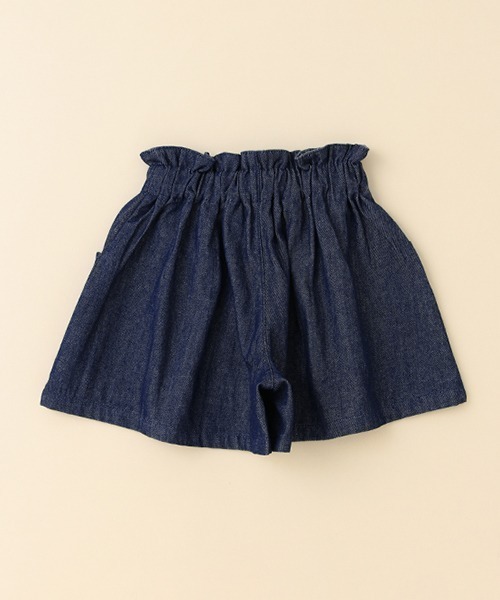 Love&Peace&Money（ラブアンドピースアンドマネー）の「デニムキュロット（デニムパンツ・キッズ・ネイビー・90cm/110cm/120cm/100cm/130cm/80ｃｍ）」の3枚目の写真