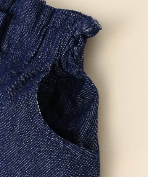 Love&Peace&Money（ラブアンドピースアンドマネー）の「デニムキュロット（デニムパンツ・キッズ・ネイビー・90cm/110cm/120cm/100cm/130cm/80ｃｍ）」の5枚目の写真