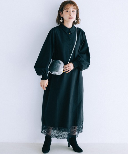 haco!(ハコ)の「【高橋愛さんコラボ】頑張り屋さんに捧ぐ!いろいろ考えちゃう人へのいろいろ考えなくっていいTWO-PIECE(1.ジャンパースカート 2.シャツワンピース)by LOVE&PEACE PROJECT(ワンピース・レディース・ブラック/グレー・SMALL/MEDIUM/LARGE/X-LARGE)」の22枚目の写真