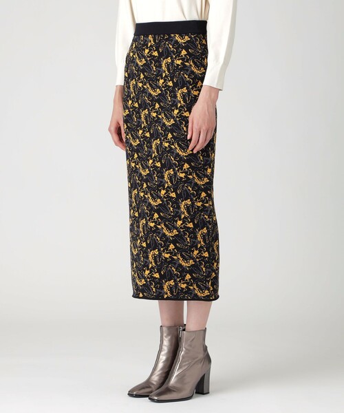 LOVELESS（ラブレス）の「フラワージャガードニットスカート（スカート・レディース・ブラック・36/34）」の5枚目の写真