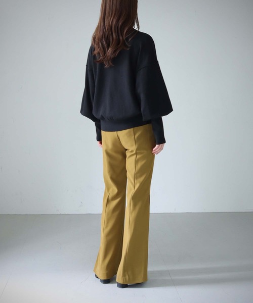 cheriella（シェリエラ）の「【cheriella】WEB限定スイッチドルマンシルエットニット新色追加（ニット/セーター・レディース・オフホワイト/テラコッタ/ブラック/ダークグリーン/ネイビー/パープル/グレー・M）」の8枚目の写真