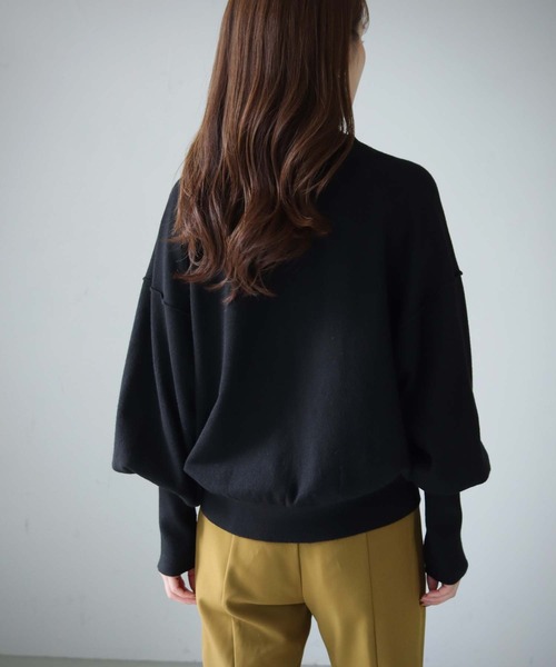 cheriella（シェリエラ）の「【cheriella】WEB限定スイッチドルマンシルエットニット新色追加（ニット/セーター・レディース・オフホワイト/テラコッタ/ブラック/ダークグリーン/ネイビー/パープル/グレー・M）」の17枚目の写真