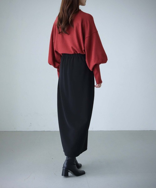 cheriella（シェリエラ）の「【cheriella】WEB限定スイッチドルマンシルエットニット新色追加（ニット/セーター・レディース・オフホワイト/テラコッタ/ブラック/ダークグリーン/ネイビー/パープル/グレー・M）」の12枚目の写真