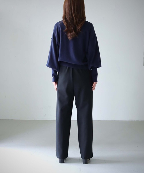 cheriella（シェリエラ）の「【cheriella】WEB限定スイッチドルマンシルエットニット新色追加（ニット/セーター・レディース・オフホワイト/テラコッタ/ブラック/ダークグリーン/ネイビー/パープル/グレー・M）」の22枚目の写真