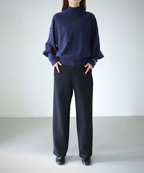 cheriella（シェリエラ）の「【cheriella】WEB限定スイッチドルマンシルエットニット新色追加（ニット/セーター・レディース・オフホワイト/テラコッタ/ブラック/ダークグリーン/ネイビー/パープル/グレー・M）」の21枚目の写真