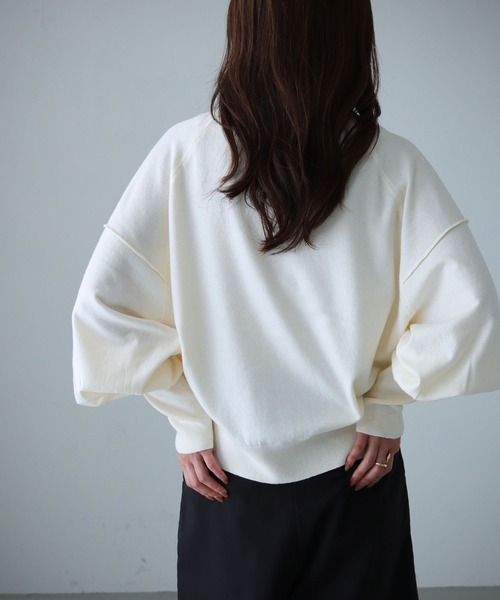 cheriella（シェリエラ）の「【cheriella】WEB限定スイッチドルマンシルエットニット新色追加（ニット/セーター・レディース・オフホワイト/テラコッタ/ブラック/ダークグリーン/ネイビー/パープル/グレー・M）」の18枚目の写真