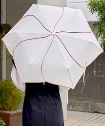 because | 【because】バイカラーパイピングはなびらミニ折りたたみ傘 雨傘 日傘 UVカット レディース 通勤通学 ビコーズ Bicolor Piping Mini BE-01292(折りたたみ傘)