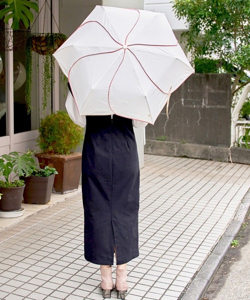 because(ビコーズ)の「【because】バイカラーパイピングはなびらミニ折りたたみ傘 雨傘 日傘 UVカット レディース 通勤通学 ビコーズ Bicolor Piping Mini BE-01292(折りたたみ傘・レディース・パープル/ネイビー/グリーン/ホワイト・FREE)」の14枚目の写真