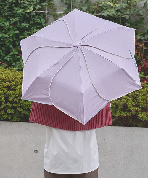 because(ビコーズ)の「【because】バイカラーパイピングはなびらミニ折りたたみ傘 雨傘 日傘 UVカット レディース 通勤通学 ビコーズ Bicolor Piping Mini BE-01292(折りたたみ傘・レディース・パープル/ネイビー/グリーン/ホワイト・FREE)」の16枚目の写真