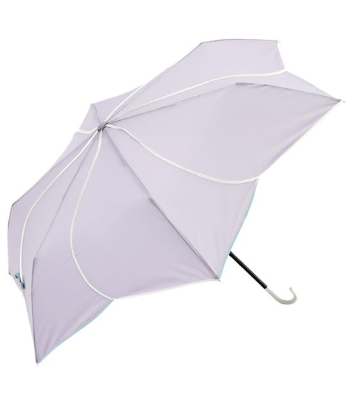 because(ビコーズ)の「【because】バイカラーパイピングはなびらミニ折りたたみ傘 雨傘 日傘 UVカット レディース 通勤通学 ビコーズ Bicolor Piping Mini BE-01292(折りたたみ傘・レディース・パープル/ネイビー/グリーン/ホワイト・FREE)」の22枚目の写真