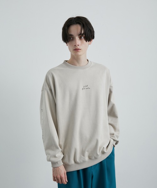 JUNRED（ジュンレッド）の「2ポイントスウェードプルオーバー（スウェット・メンズ・ブラック/グレー系その他/ブルー系その他6/ベージュ・S/M/L）」の10枚目の写真