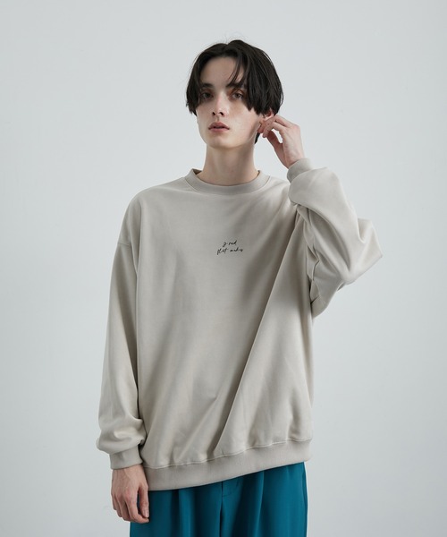 JUNRED（ジュンレッド）の「2ポイントスウェードプルオーバー（スウェット・メンズ・ブラック/グレー系その他/ブルー系その他6/ベージュ・S/M/L）」の11枚目の写真