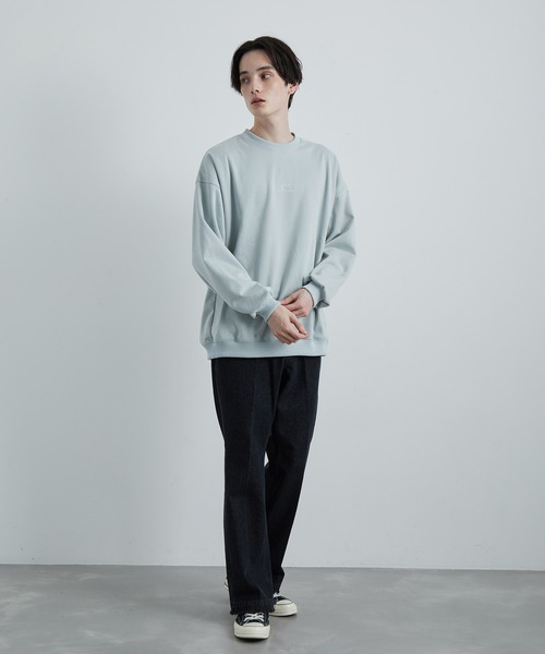 JUNRED（ジュンレッド）の「2ポイントスウェードプルオーバー（スウェット・メンズ・ブラック/グレー系その他/ブルー系その他6/ベージュ・S/M/L）」の15枚目の写真