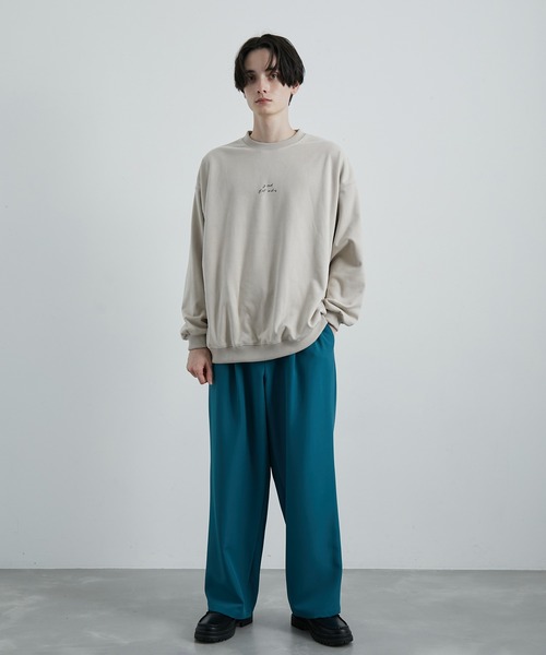 JUNRED（ジュンレッド）の「2ポイントスウェードプルオーバー（スウェット・メンズ・ブラック/グレー系その他/ブルー系その他6/ベージュ・S/M/L）」の16枚目の写真