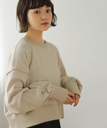 Crisp | 刺繍ショートスウェット(スウェット)