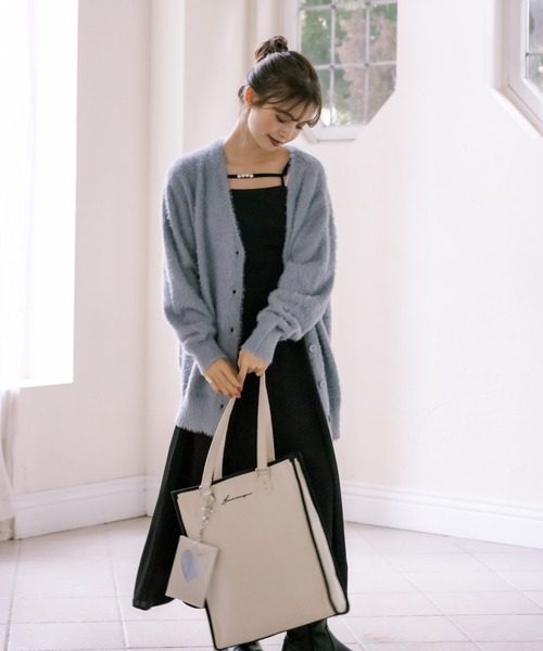 OLIVE des OLIVE(オリーブデオリーブ)の「Aimerianejoieトートバッグ(トートバッグ・レディース・ブラック/ピンク・FREE)」の15枚目の写真