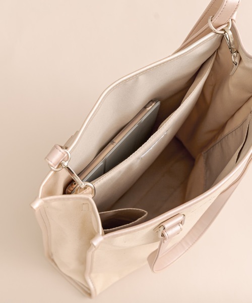 OLIVE des OLIVE(オリーブデオリーブ)の「Aimerianejoieトートバッグ(トートバッグ・レディース・ブラック/ピンク・FREE)」の12枚目の写真