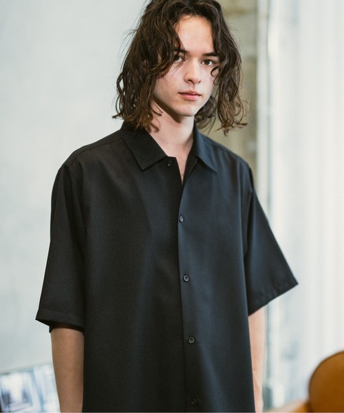 CASPER JOHN(キャスパージョン)の「Imitation linen round slit shirts/イミテーションリネンラウンドスリットシャツ(シャツ/ブラウス・メンズ・ブラック/ブルー/ホワイト/ベージュ/オレンジ・SMALL/MEDIUM/LARGE)」の16枚目の写真