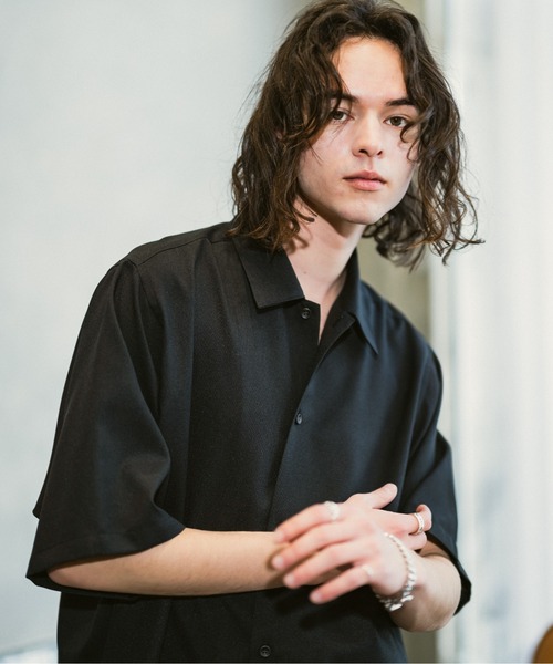 CASPER JOHN(キャスパージョン)の「Imitation linen round slit shirts/イミテーションリネンラウンドスリットシャツ(シャツ/ブラウス・メンズ・ブラック/ブルー/ホワイト/ベージュ/オレンジ・SMALL/MEDIUM/LARGE)」の15枚目の写真