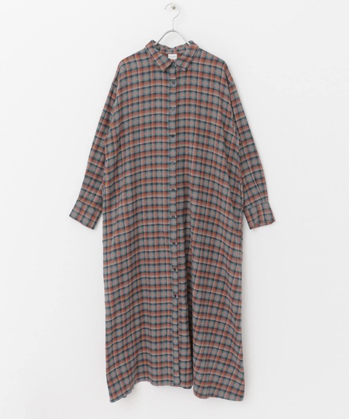 ♥80%off♥新品☆ブルーバードブルバード　チェックネルシャツ ワンピース☆ ネルチェックシャツワンピース 】 | アーノルド パーマー