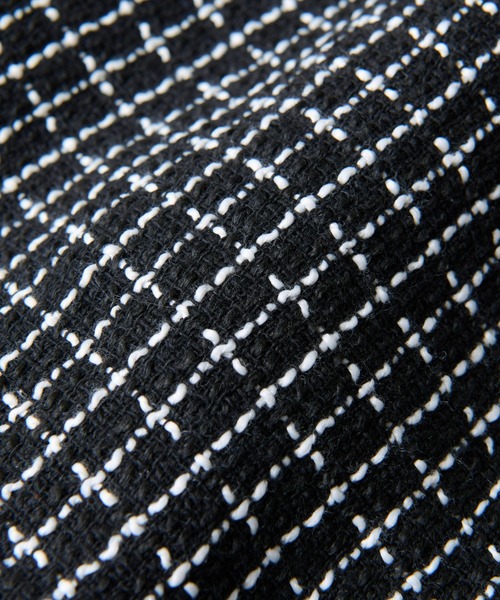 un dix cors（アンディコール）の「1枚でコーデ映えする　ファンシーツイードスリットナロースカート（スカート・レディース・ブラック/グレー・FREE）」の20枚目の写真